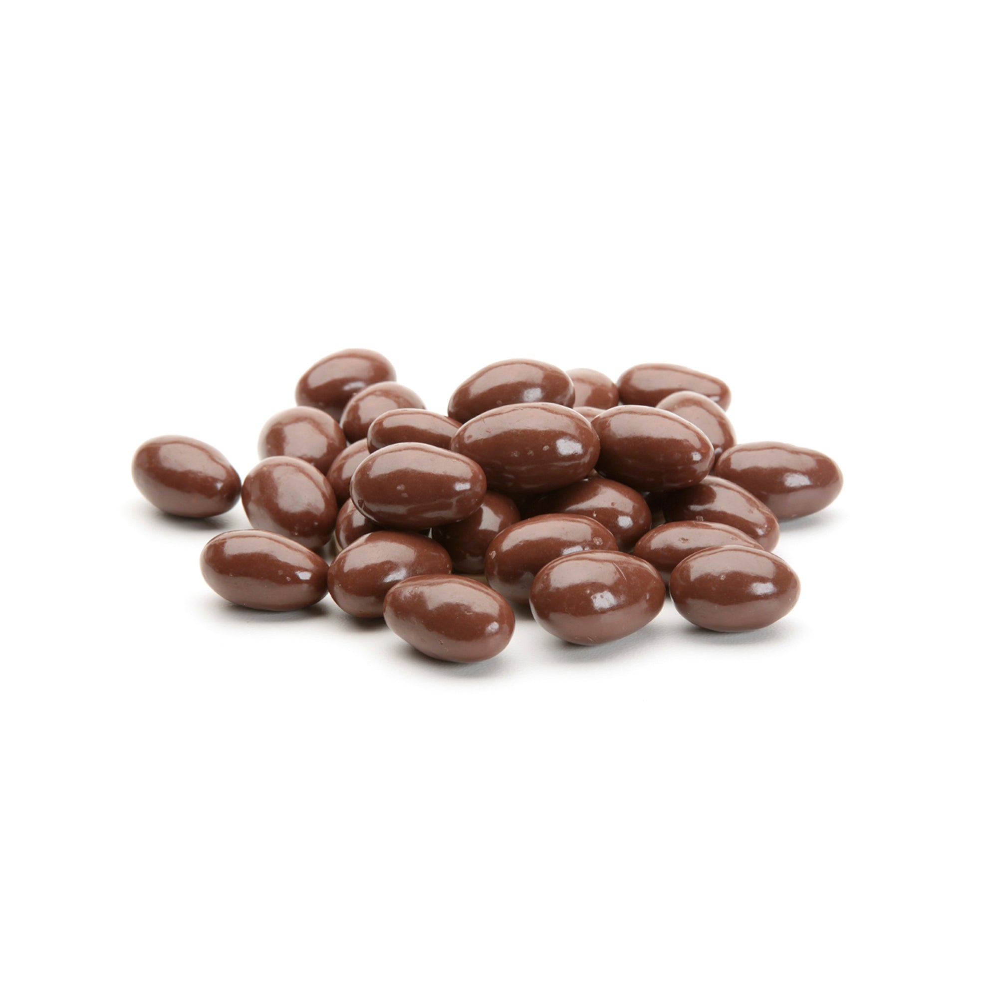 Almonds covered with chocolate